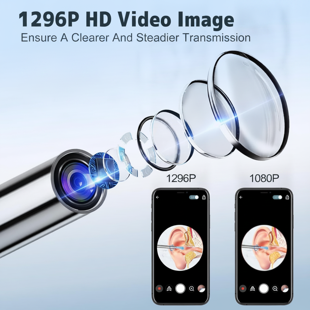 OtoClean — ערכת ניקוי אוזניים משפחתית עם מצלמת HD