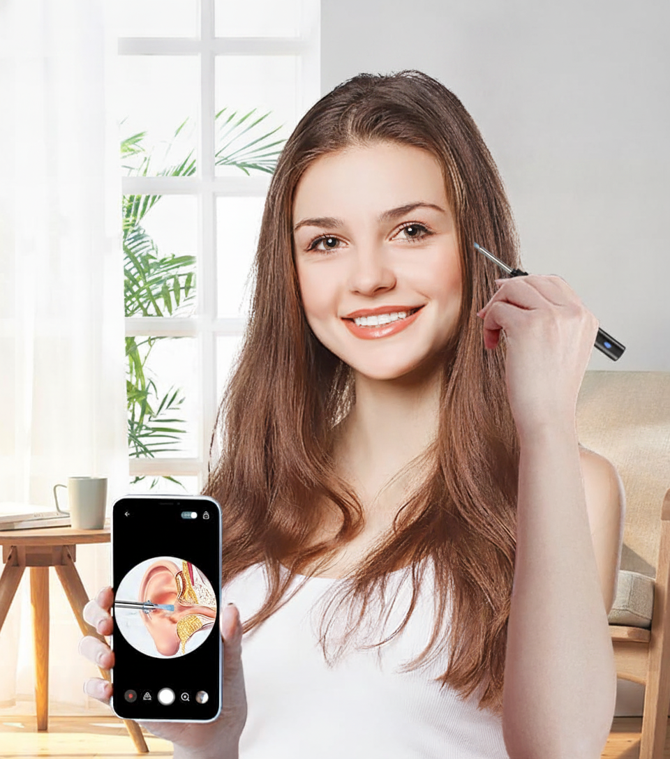 OtoClean — ערכת ניקוי אוזניים משפחתית עם מצלמת HD