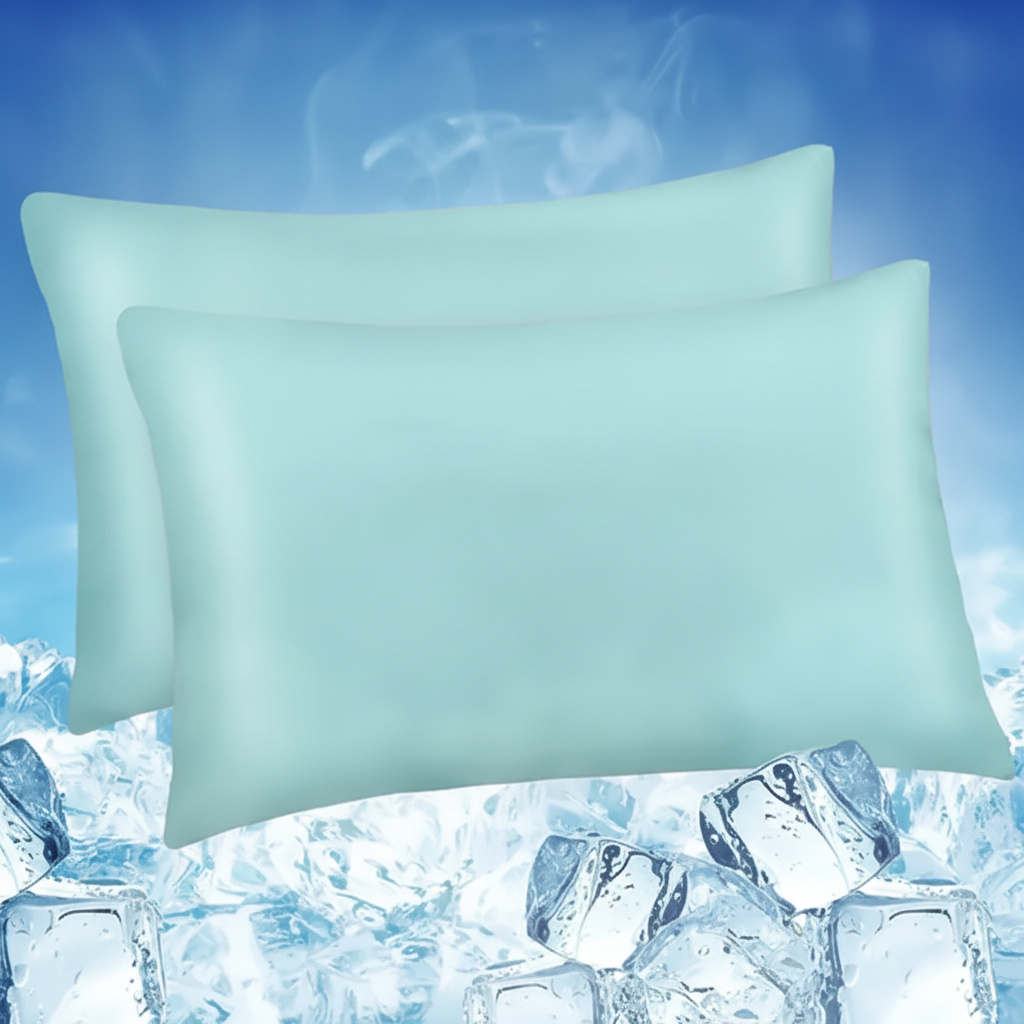 מערכת השינה הקרירה Ice-Silk — זוג ציפיות Q-Max + ערכת קיץ דיגיטלית
