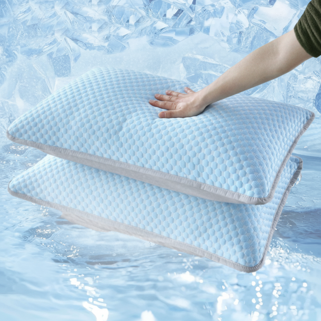 מערכת השינה הקרירה Ice-Silk — זוג ציפיות Q-Max + ערכת קיץ דיגיטלית