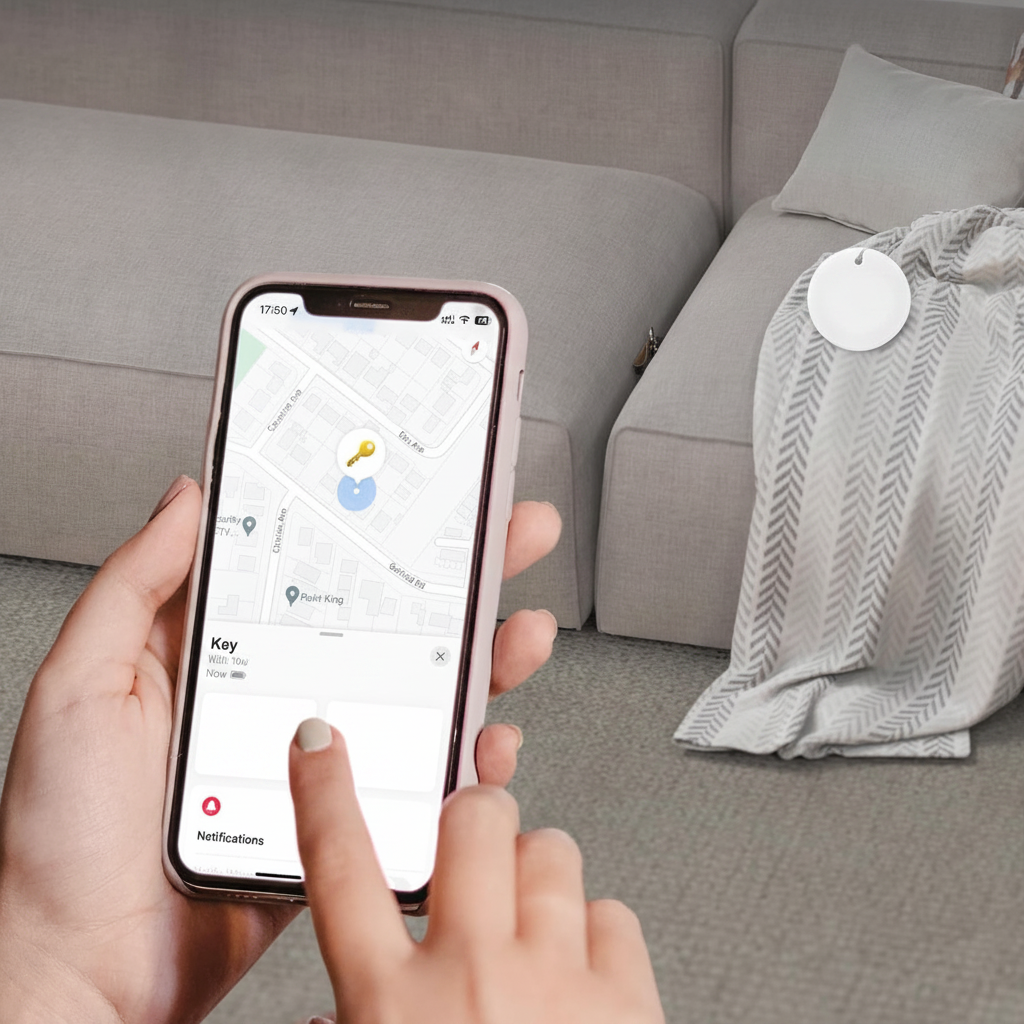 מערכת איתור המשפחה — זוג תגי Find My + ערכת שקט נפשי