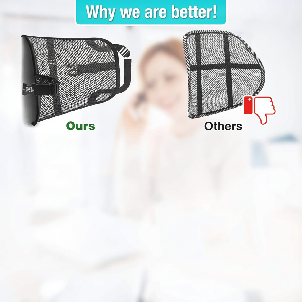 SpineEase — מערכת תמיכה מותנית לכיסא
